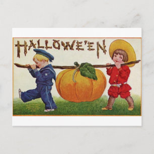 Carte Postale Enfants d'Halloween