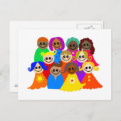 Carte Postale Enfants divers (Devant / Derrière)