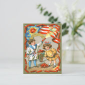 Carte Postale Enfants - Drapeau Fireworks (Debout devant)