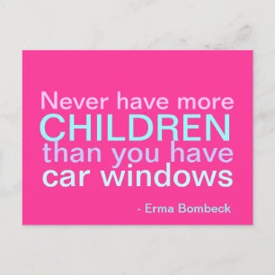 Carte Postale Enfants et voitures - citation inspirante