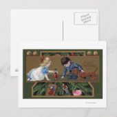 Carte Postale Enfants jouant avec des jouets (Devant / Derrière)