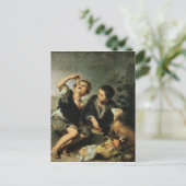 Carte Postale Enfants mangeant une tarte, 1670-75 (Debout devant)