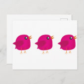 Carte Postale Enfants mignonette birdy (Devant / Derrière)