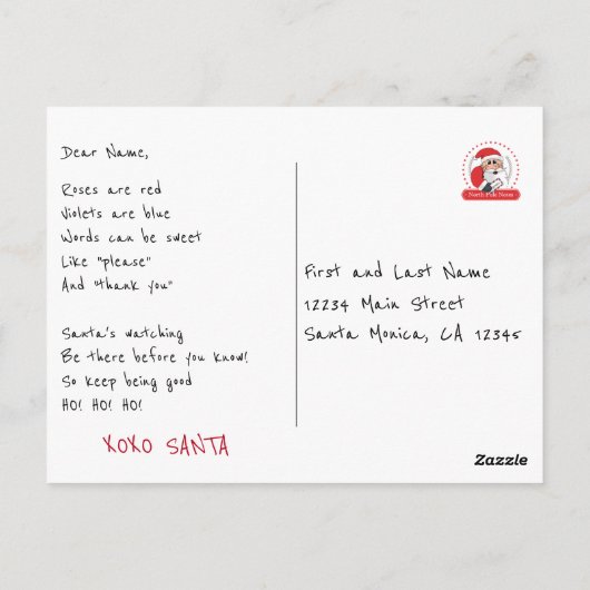 Carte Postale Enfants mignonnes Saint Valentin (Dos)