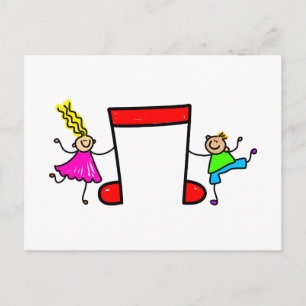 Carte Postale Enfants musicaux