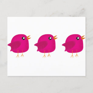 Carte Postale Enfants oiseau mignon