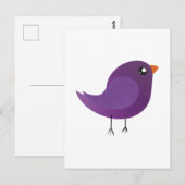 Carte Postale Enfants oiseau mignon (Devant / Derrière)