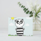 Carte Postale Enfants Panda  (Debout devant)