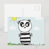 Carte Postale Enfants Panda  (Devant / Derrière)