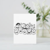 Carte Postale Enfants qui chantent avec joie (Debout devant)