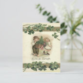 Carte Postale Enfants Shamrock Erin Go Bragh (Debout devant)