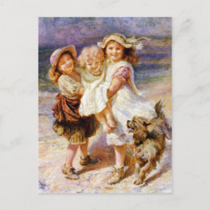 Carte Postale Enfants sur la plage