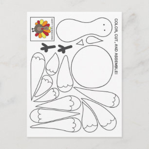 Carte postale Enfants Thanksgiving