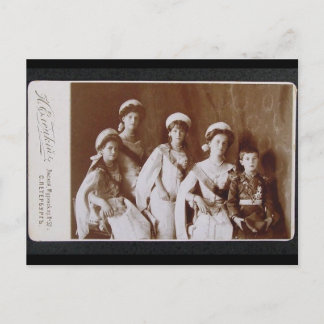 Carte Postale ENFANTS TSAR - OTMA & Alexis Romanov Russie #093
