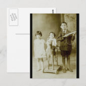 Carte Postale Enfants vintages (Devant / Derrière)