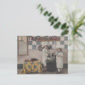 Carte Postale Enfants vintages (Debout devant)