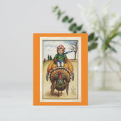 Carte Postale Enfants Vintages Et Turquie (Debout devant)