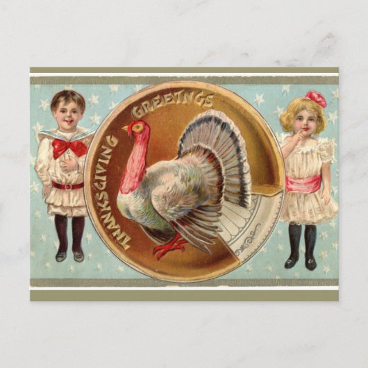 Carte Postale Enfants vintages et Turquie (Devant)