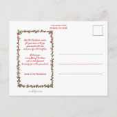 Carte Postale Enfants Vintages mignons et Snowman (Dos)