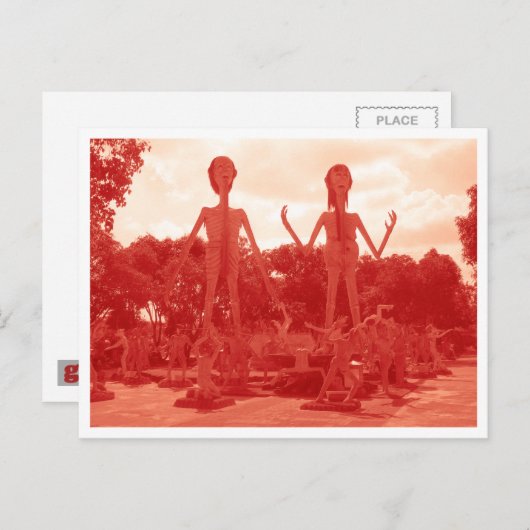 Carte Postale Enfer bouddhiste... Thaïlande (Devant / Derrière)