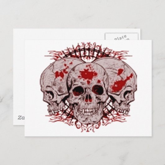 Carte Postale Enfer sanglant (Devant / Derrière)