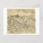 Carte Postale Enfermé Field Sower en pluie, Vincent van Gogh (Devant)