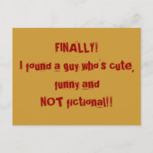 Carte Postale Enfin (Devant)