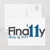 Carte Postale Enfin Classe de 2011 (Devant / Derrière)