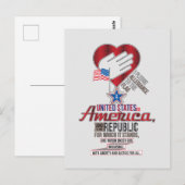 Carte Postale Engagement d'allégeance des États-Unis (Devant / Derrière)