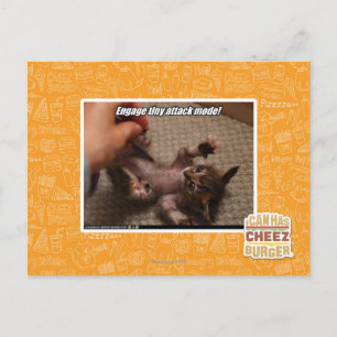 Carte Postale Engagez le mode d'attaque minuscule !
