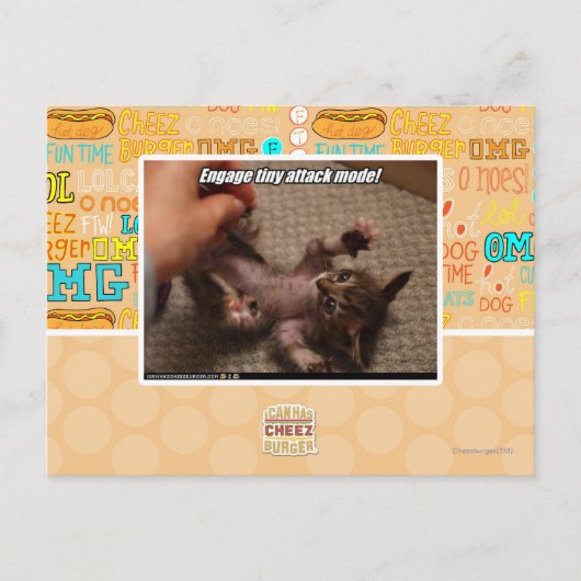 Carte Postale Engagez le mode d'attaque minuscule ! (Devant)
