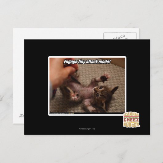 Carte Postale Engagez le mode d'attaque minuscule ! (Devant / Derrière)