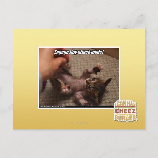 Carte Postale Engagez le mode d'attaque minuscule ! (Devant)