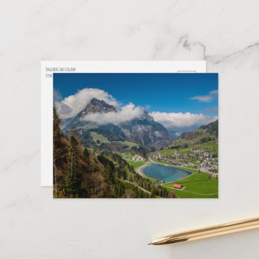 Carte Postale Engelberg Suisse (Devant/Arrière en situation)