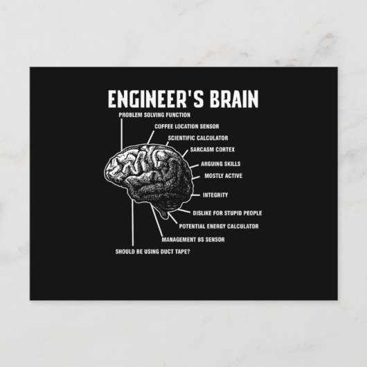 Carte Postale Engineers Brain Engineering (Devant)