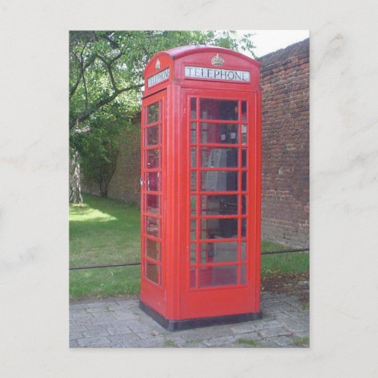 Carte Postale England Phonebooth (Devant)