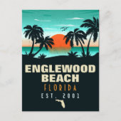 Carte Postale Englewood Beach Florida Retro Sunset Souvenirs 60s (Devant)