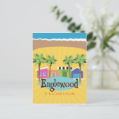 Carte Postale Englewood, Floride style rétro d'inspiration vinta (Debout devant)