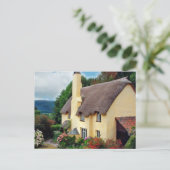 Carte Postale English Scenes, la maison d'Anne Hathaway (Debout devant)