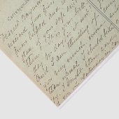 Carte Postale English Script  Greens Tissuepapier (Detail)