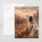Carte Postale English Setter (Devant / Derrière)