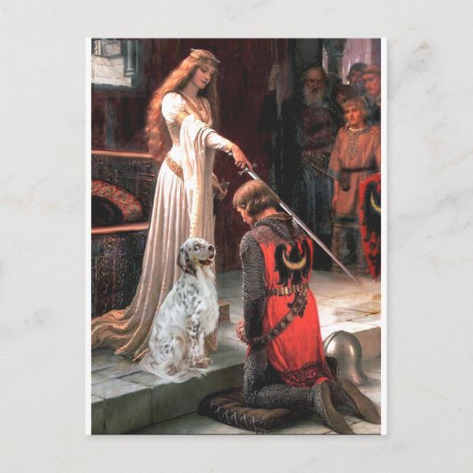 Carte Postale English Setter 1 - L'Accolade (Devant)
