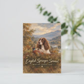 Carte Postale English Springer Spaniel (Debout devant)