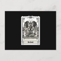 Engraving Tarot The Devil XV