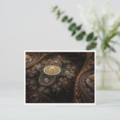 Carte postale - Engrenages et rouages steampunk (Debout devant)