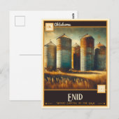 Carte Postale Enid, Oklahoma | Vintage (Devant / Derrière)