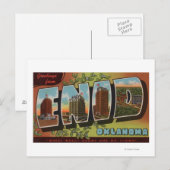 Carte Postale Enid, OklahomaGrandes lettres ScènesEnid, OK (Devant / Derrière)