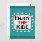 Carte postale Enjoy The Ride (Devant / Derrière)