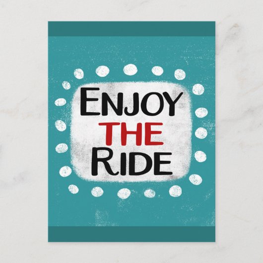 Carte postale Enjoy The Ride (Devant)