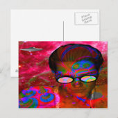 Carte Postale Enlèvement d'Aliens (Devant / Derrière)